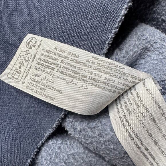 Abercrombie & Fitch | Blue Cropped Crewneck Sweatshirt - Picture 5 of 6